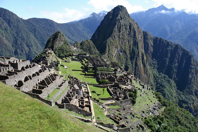 Die Ruinenstadt der Inka Machu Picchu