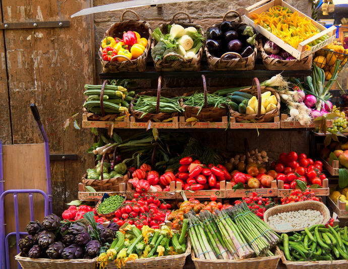 Gemüsemarkt in Florenz