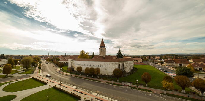 Außenmauern der Kirchenburg Tartlau