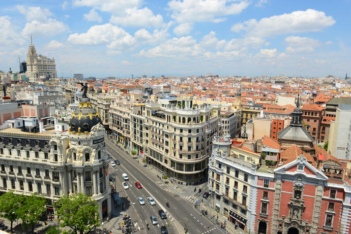 Blick auf Madrid 