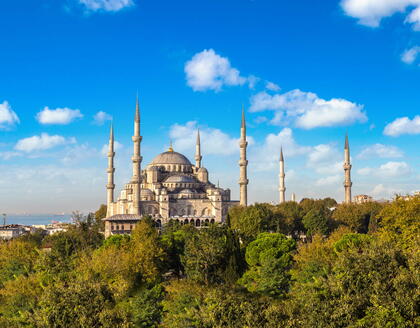 Blaue Moschee im Sultan Ahmet Park Istanbul Sehenswürdigkeiten