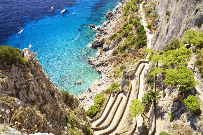 Via Krupp in Capri