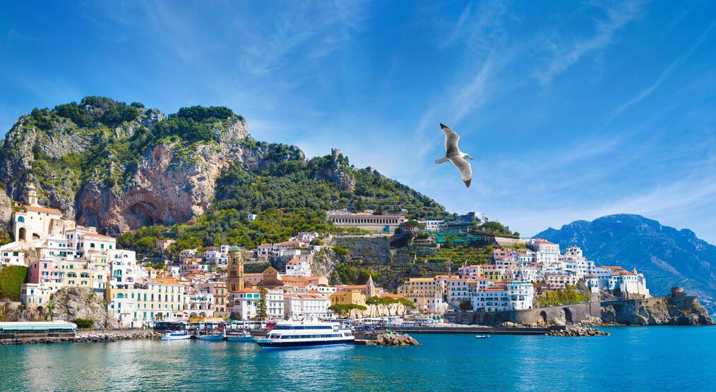 Blick auf die Küste von Amalfi