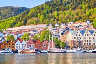 Stadtteil Bryggen in bergen
