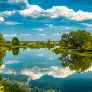 Wunderschöne Sommerlandschaft