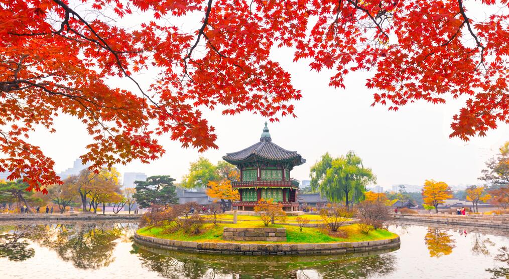 Der Hyangwonjeong Pavilion auf einer Südkorea Reise