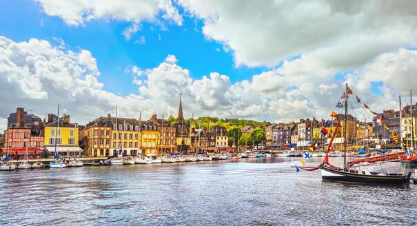 Hafen von Honfleur Normandie Frankreich Reisen