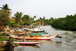 Boote im Fischerdorf Negombo