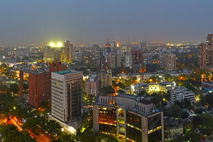 Delhi bei Nacht