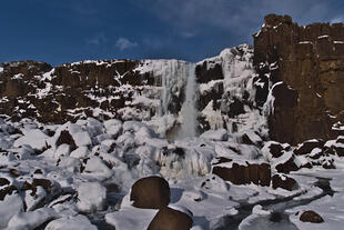 Wasserfall in Almannagja