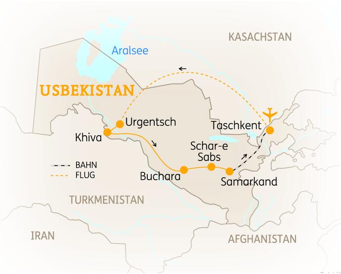 11 Tage Usbekistan Rundreise Höhepunkte 2020