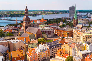 Panoramablick über Riga 