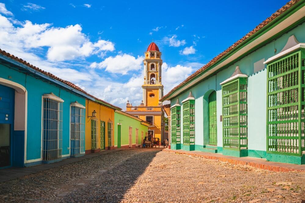 Blick auf die Kirche in Trinidad