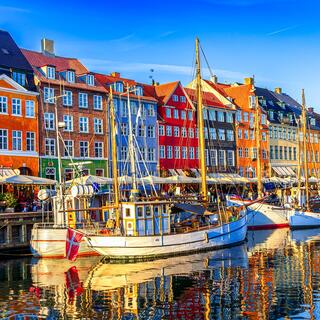 Nyhavn Kopenhagen malerischer Hafenbezirk