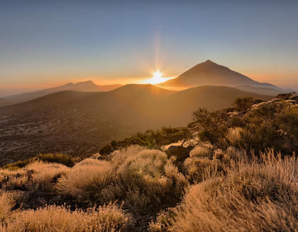 Sonnenuntergang im Teide Nationalpark