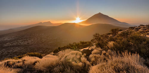 Sonnenuntergang im Teide Nationalpark