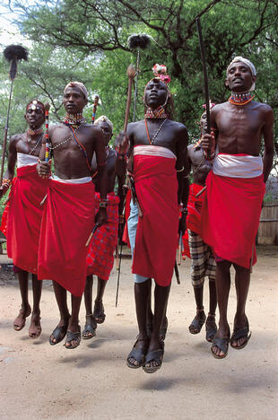traditioneller Tanz der Masai 