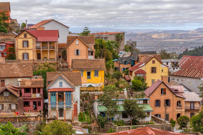 Häuser in Antananarivo 