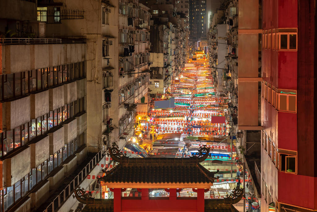 Nachtmarkt in Hongkong