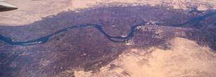 Nil aus der Vogelperspektive
