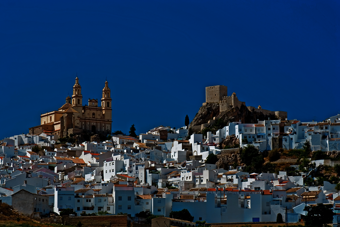 Panoramablick auf das Weiße Dorf Arcos