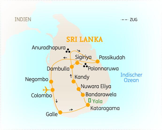14 Tage Rundreise Sri Lanka Höhepunkte im Sommer Reise 2022