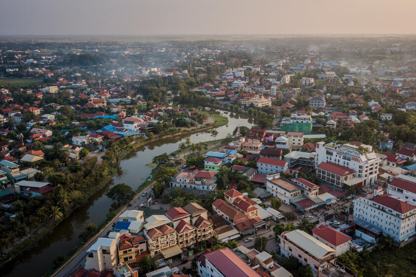 Siem Reap aus der Vogelperspektive