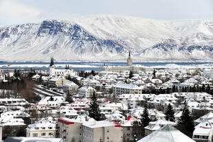 Reykjavik im Winter