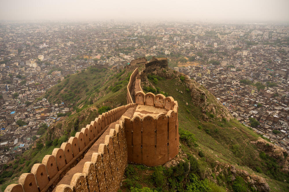 Blick auf Jaipur vom Nahargarh Fort 