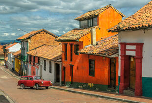 Typisches Wohnviertel in Bogota