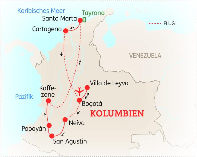 16 Tage Kolumbien Rundreise Höhepunkte 2020