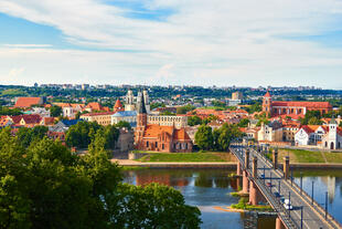 Panoramablick über Kaunas