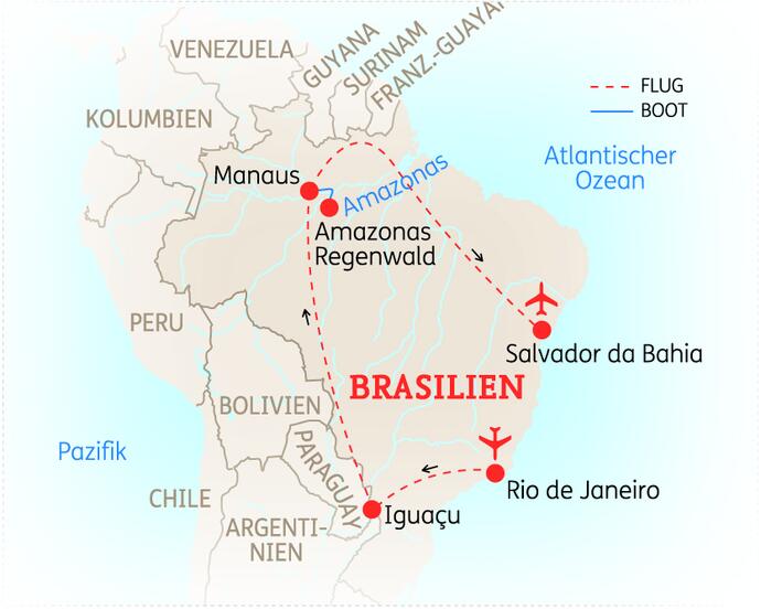 15 Tage Brasilien Rundreise Höhepunkte 2020