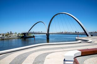 Elizabeth Quay Bridge in Perth