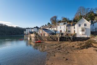 Typische Behausungen in Fowey