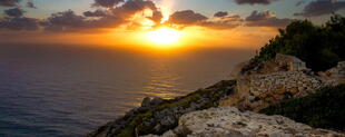 Sonnenuntergang Dingli Klippen Malta