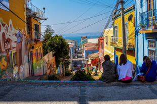 Straßen in Valparaíso