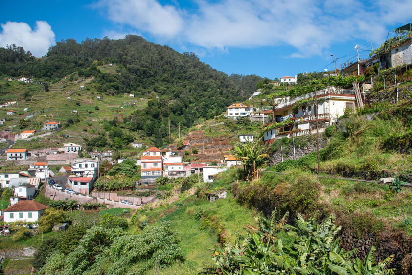 Dorf an der Levada das Mimosas