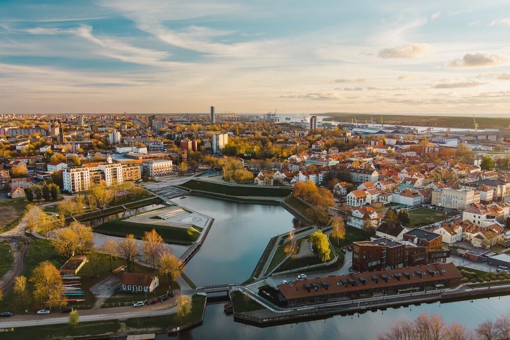 Blick auf Klaipeda