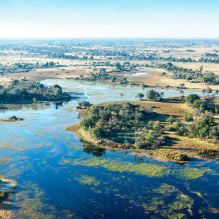 Blick auf Okavango Delta