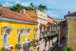 Koloniale Gebäude in Cartagena