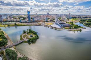 Blick über Minsk