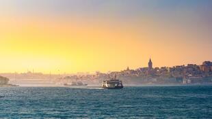 Boot auf dem Bosporus bei Istanbul
