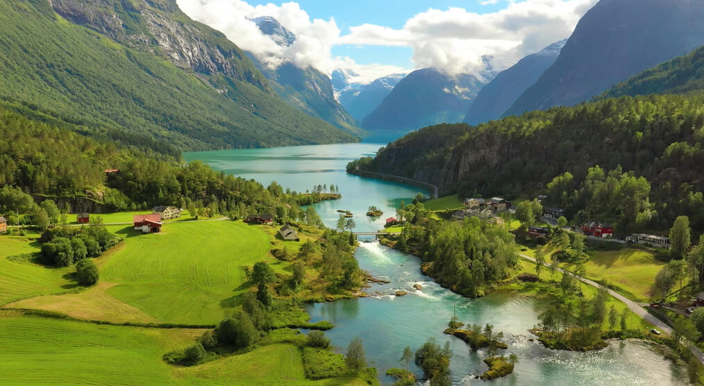 Blick auf Naturlandschaft 