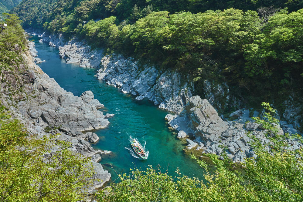 Bootsfahrt in der Oboke-Schlucht