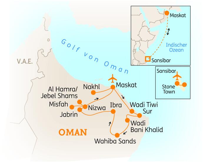 13 Tage Oman und Sansibar Rundreise Sternstunden 