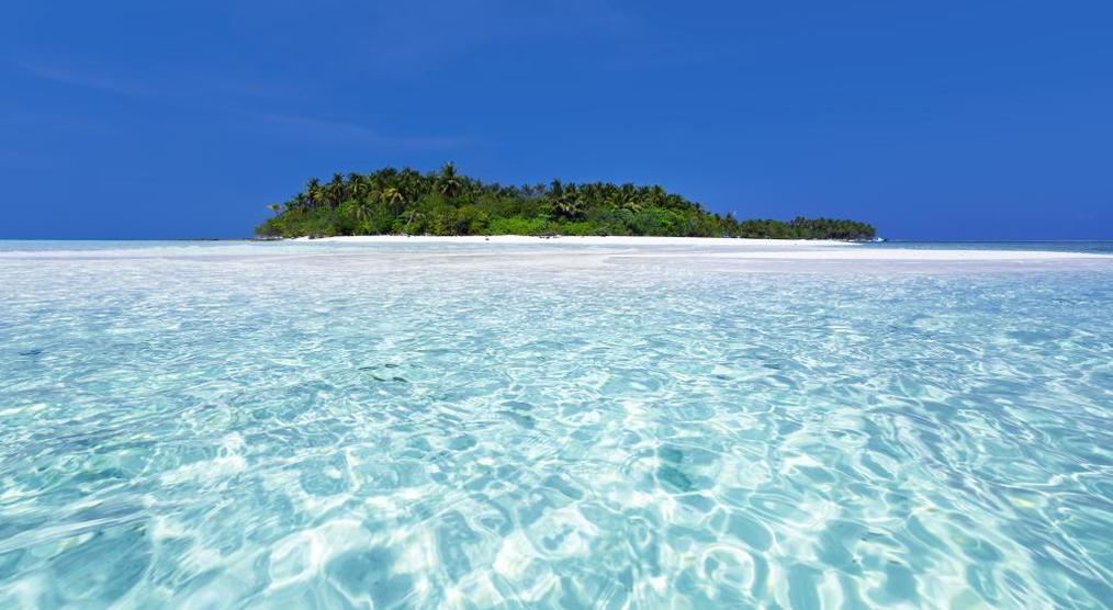 Malediven einsame Insel
