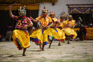 Bhutanische Tänzer 