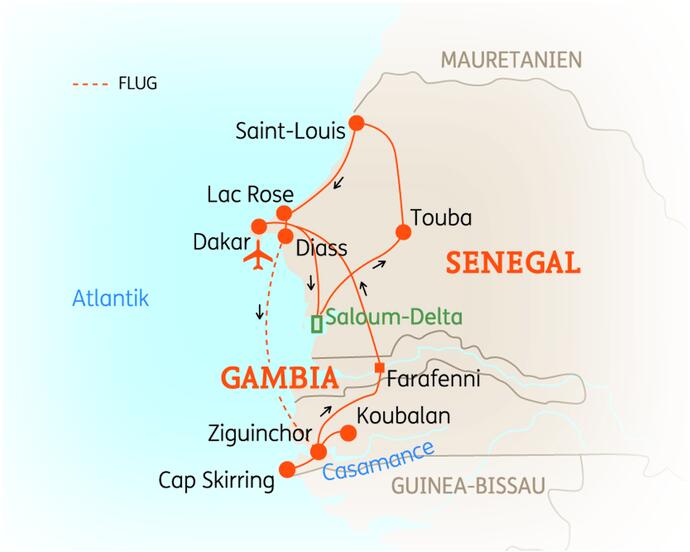 15 Tage Senegal Rundreise Jubiläum 2023