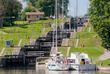 Schleusentreppe im Göta Kanal
